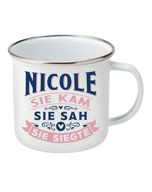 Geschenk für Nicole, H&H Top Lady Namensbecher